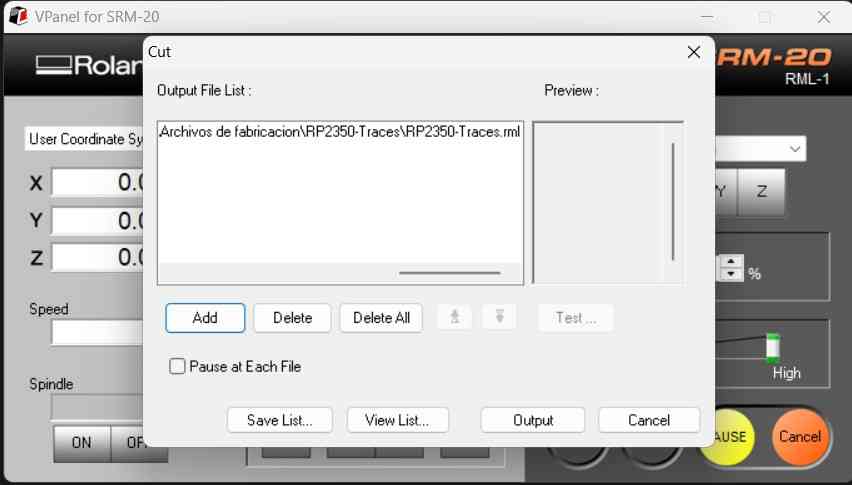 Cut File loaded